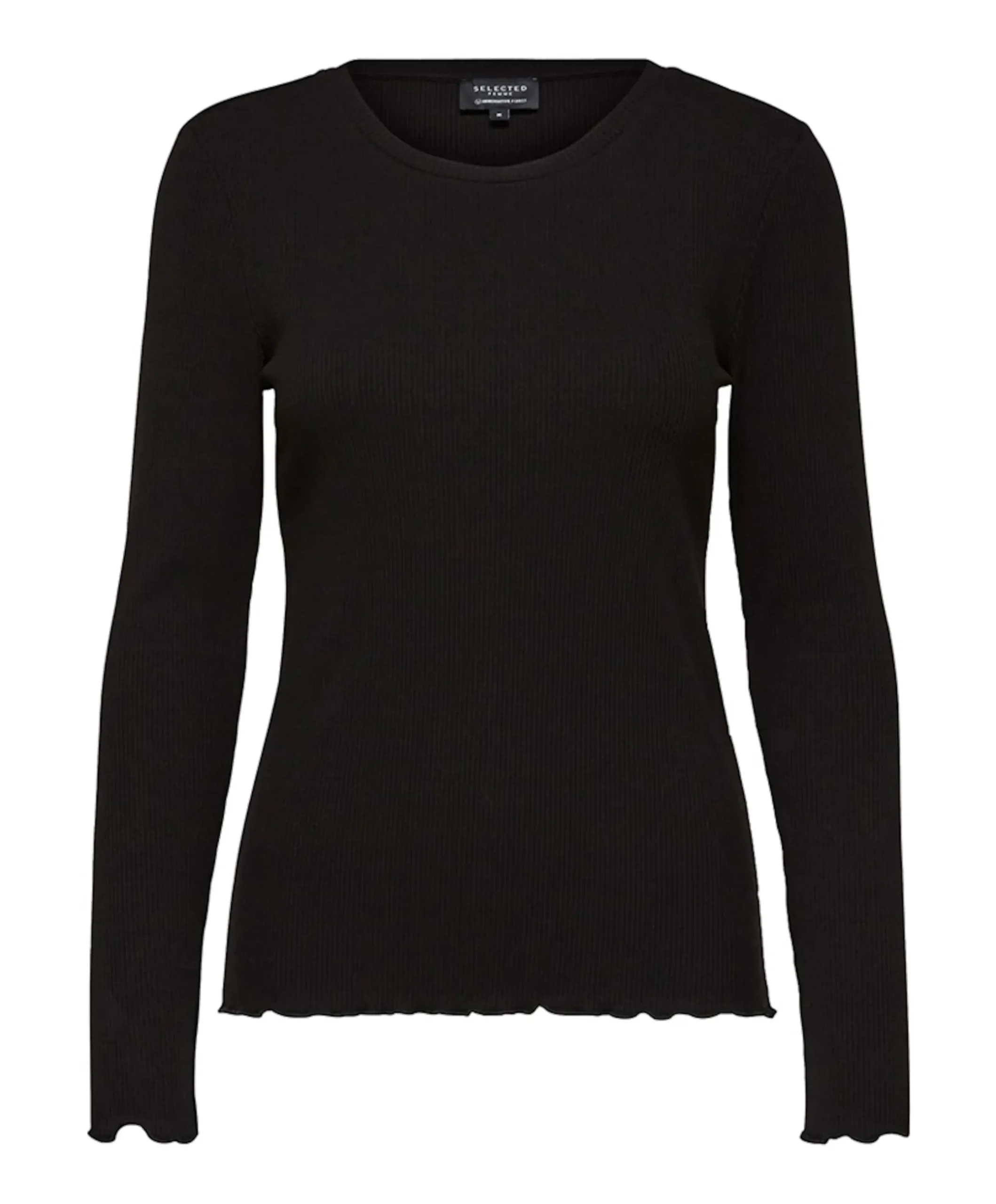 Dames longsleeve zwart
