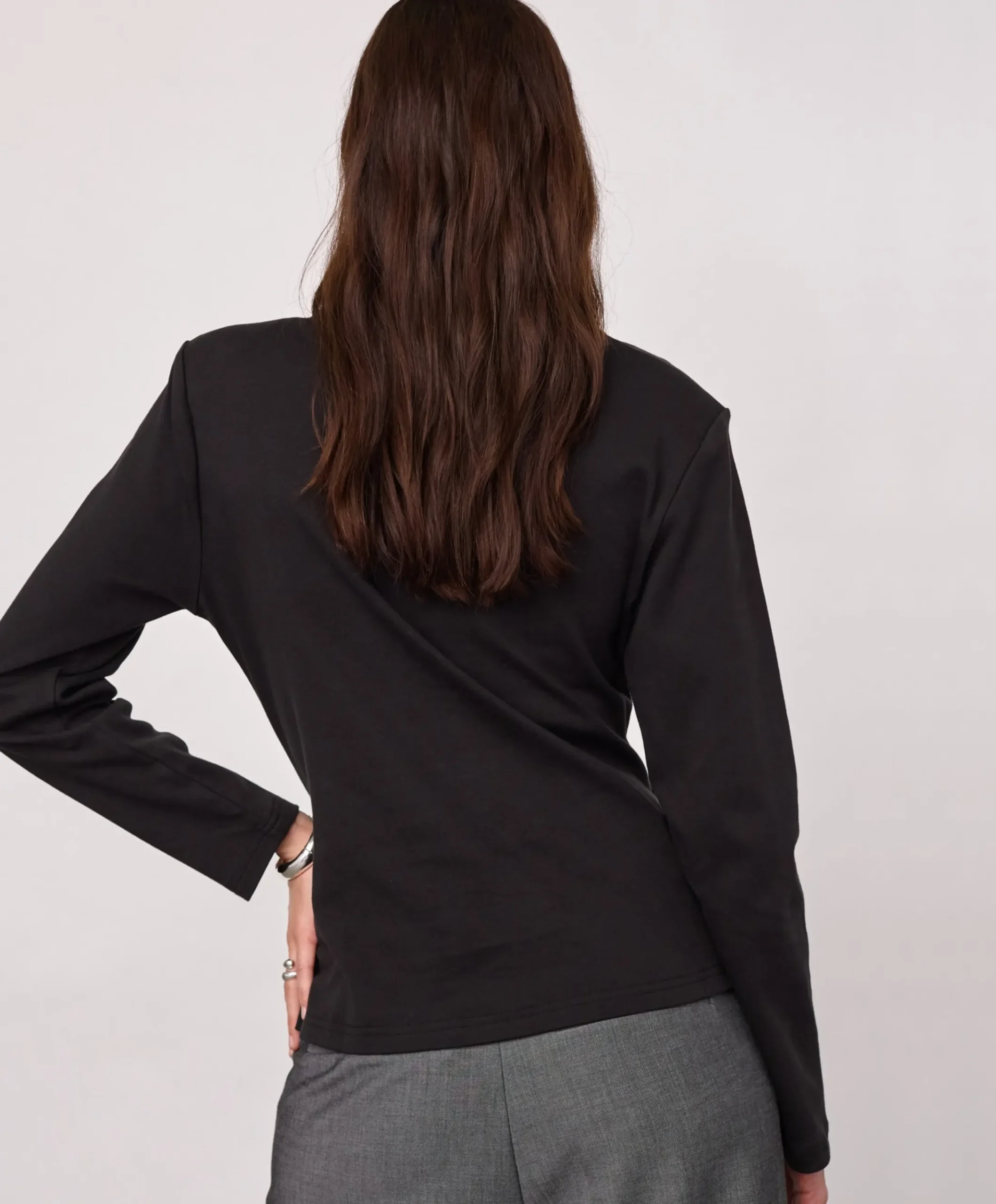Dames longsleeve zwart