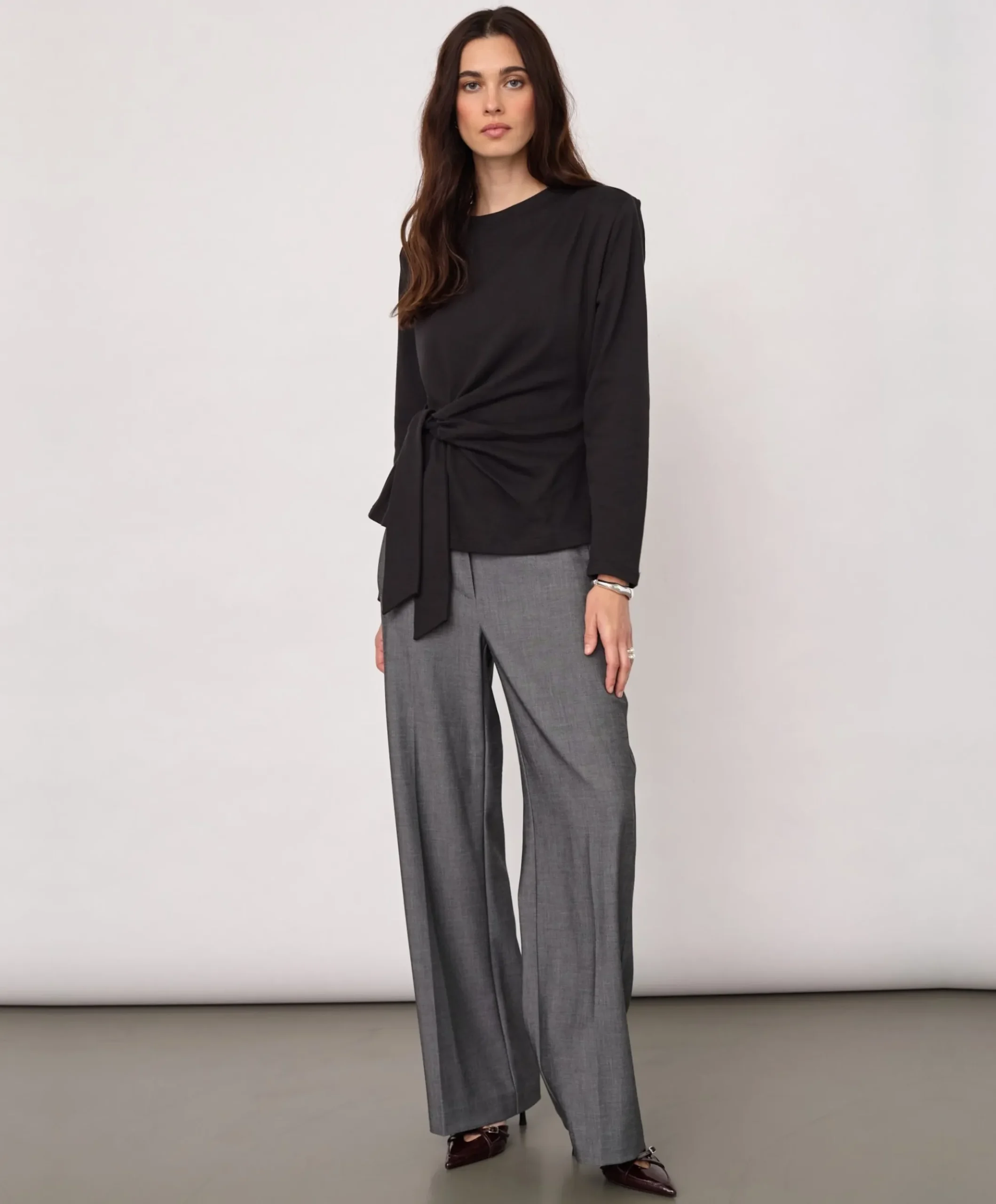 Dames longsleeve zwart