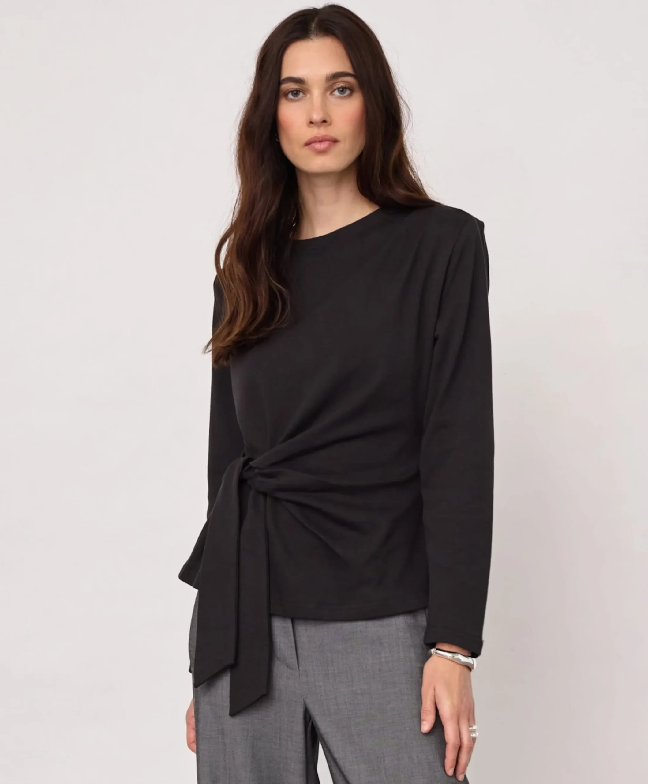 Dames longsleeve zwart