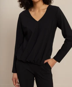 Dames longsleeve zwart