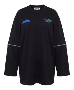 Dames longsleeve zwart