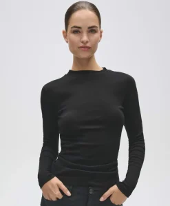 Dames longsleeve zwart