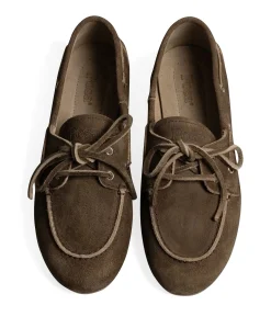 dames mocassins bruin