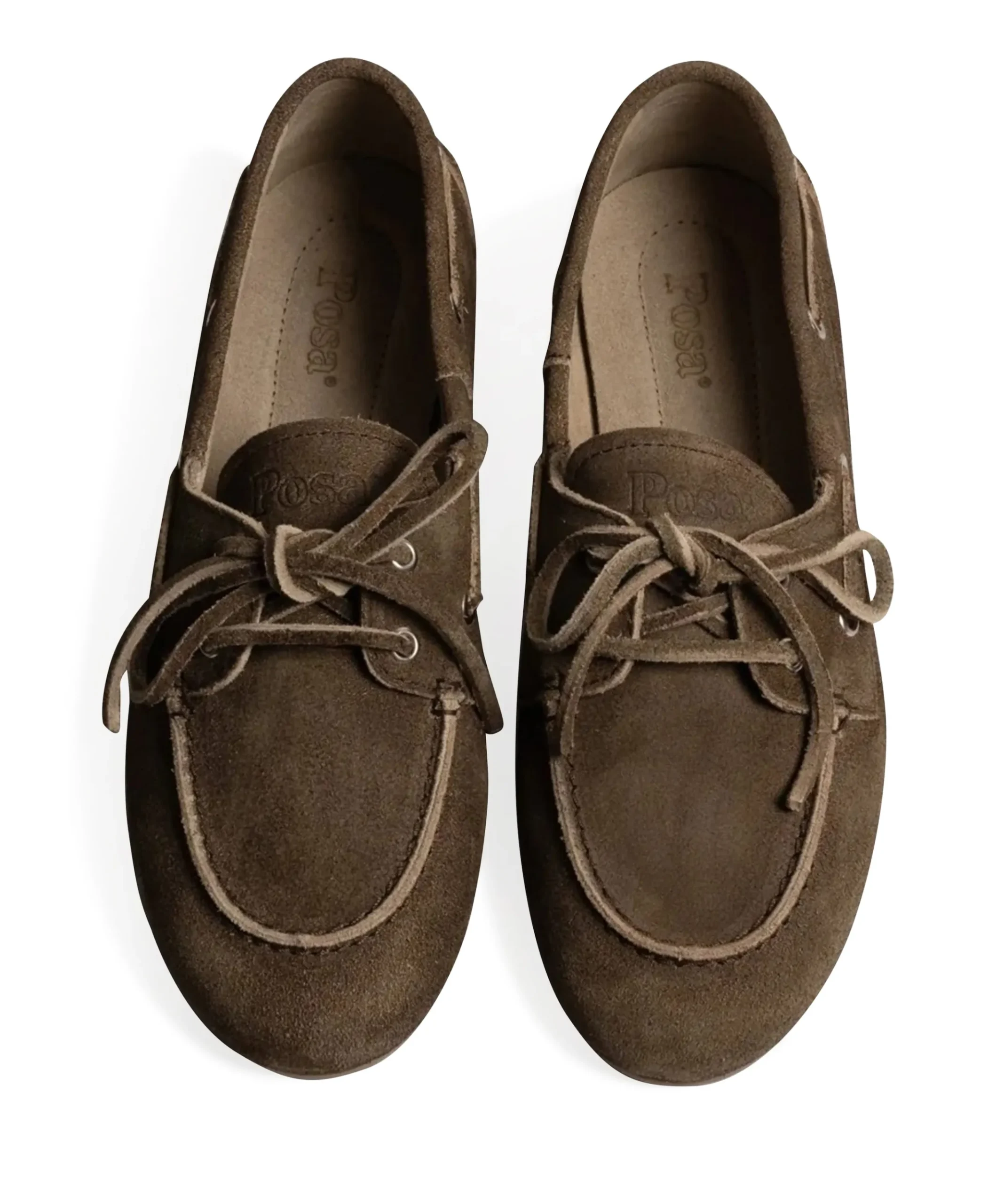 dames mocassins bruin
