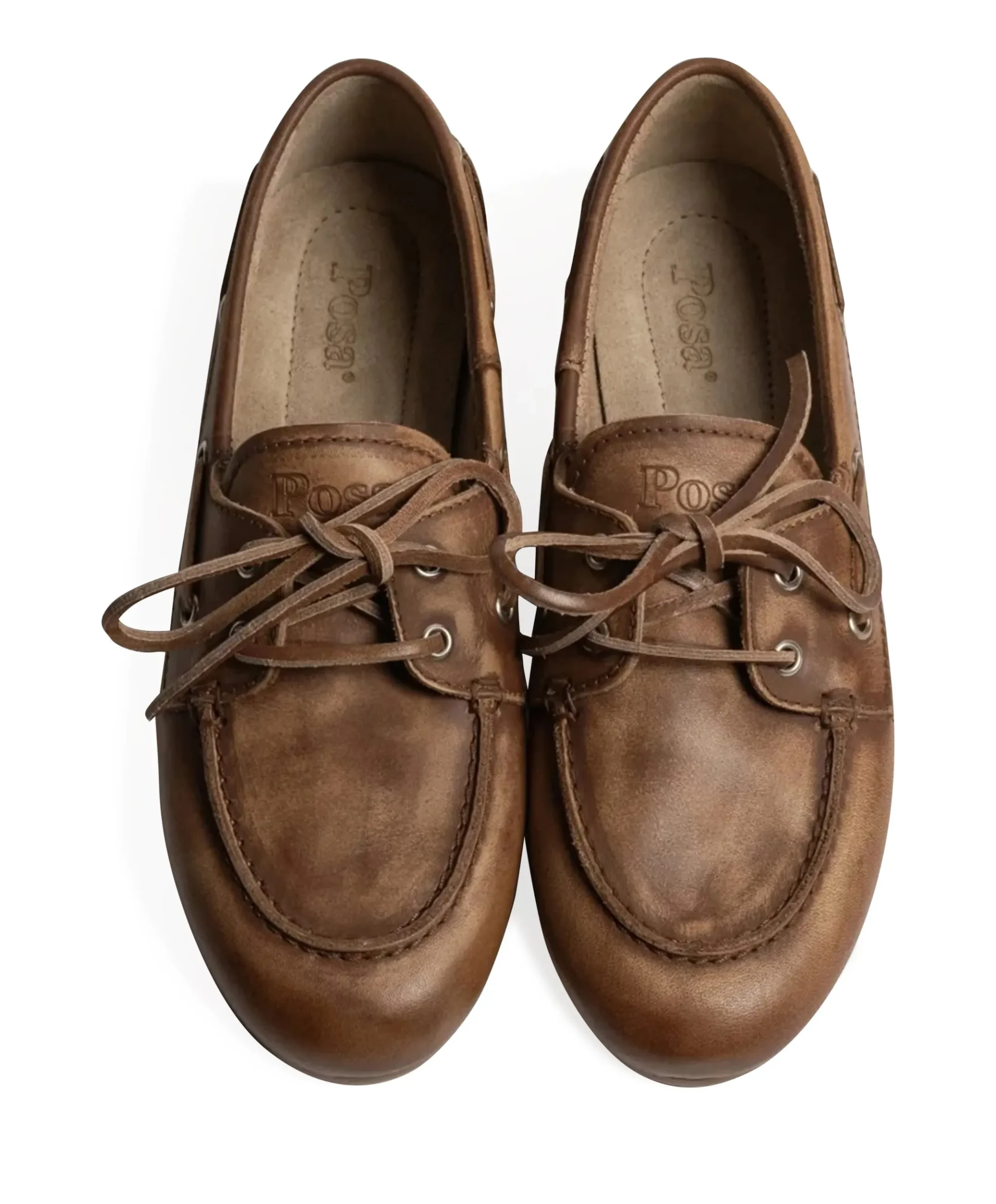dames mocassins bruin