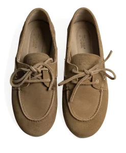 dames mocassins bruin
