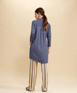 Dames nachthemd blauw