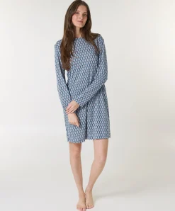 Dames nachthemd blauw