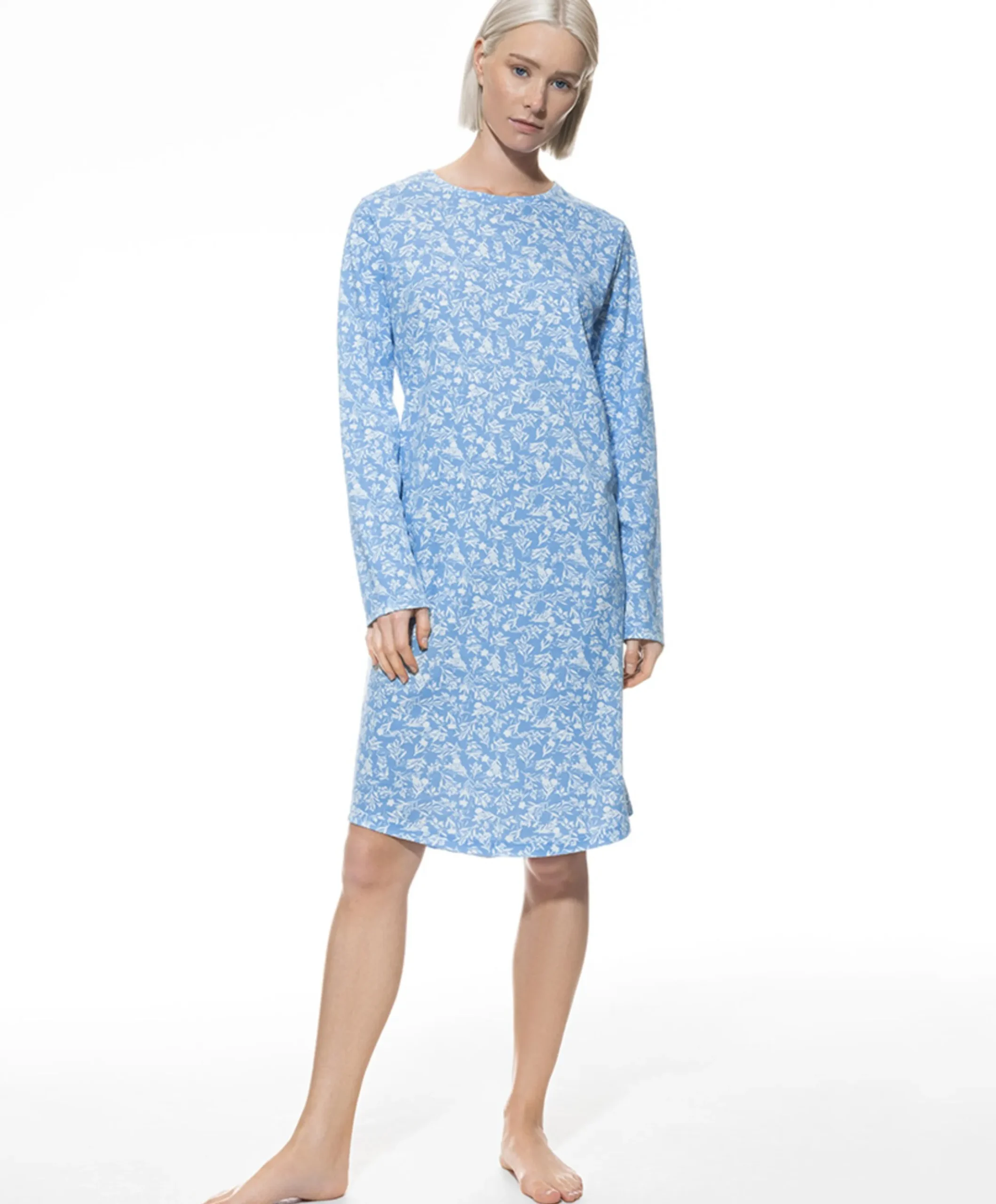 Dames nachthemd blauw