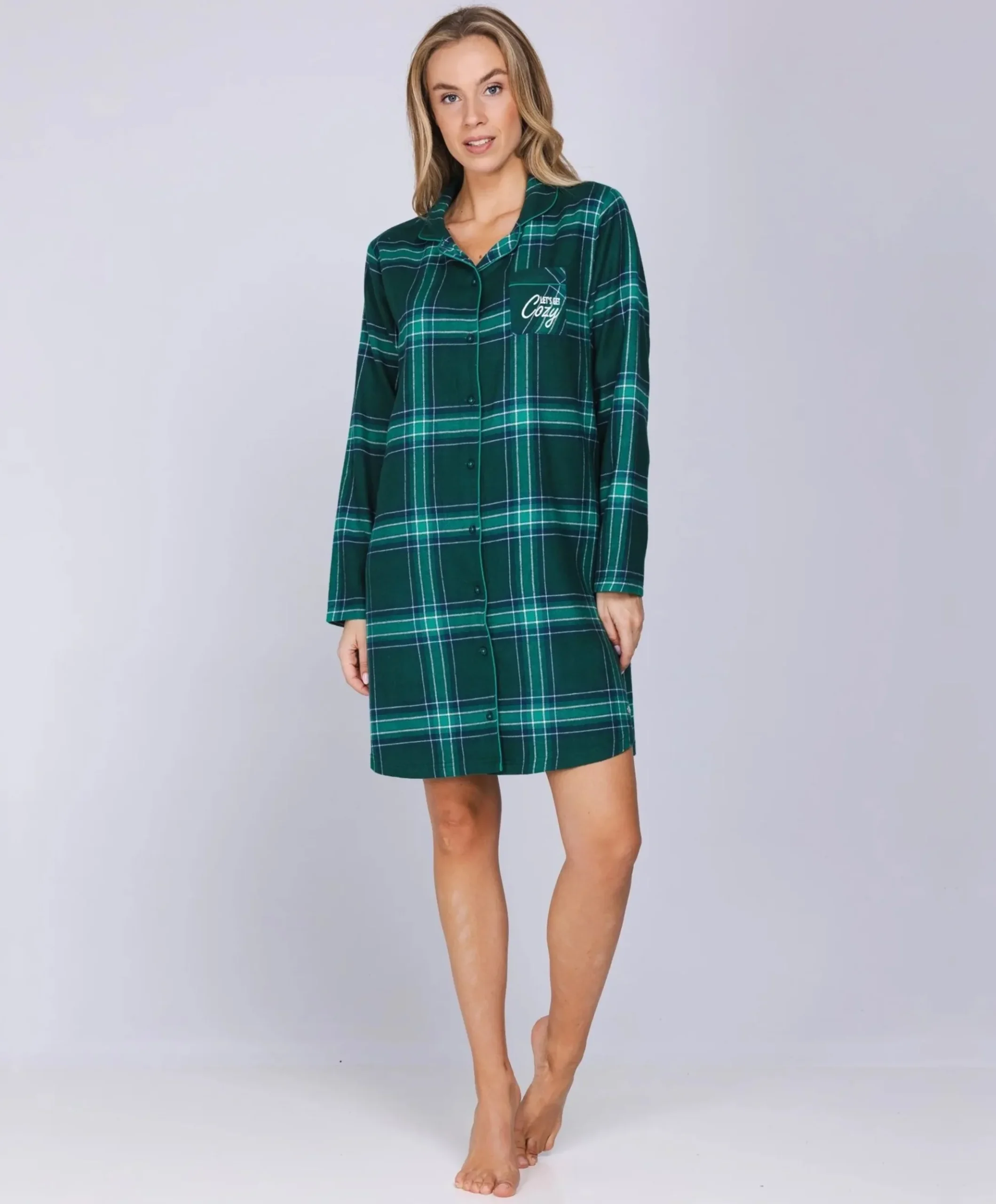 Dames nachthemd groen