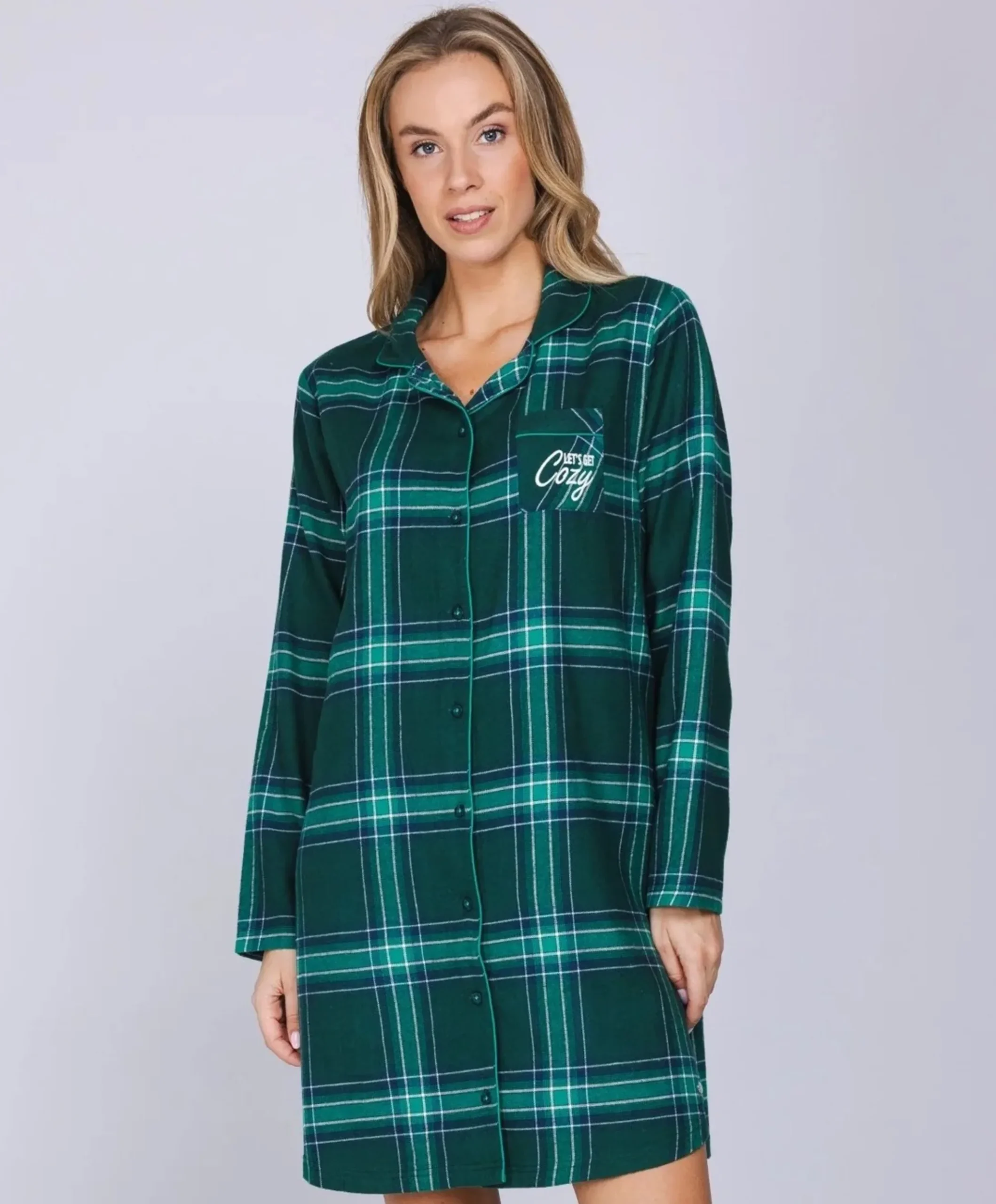 Dames nachthemd groen