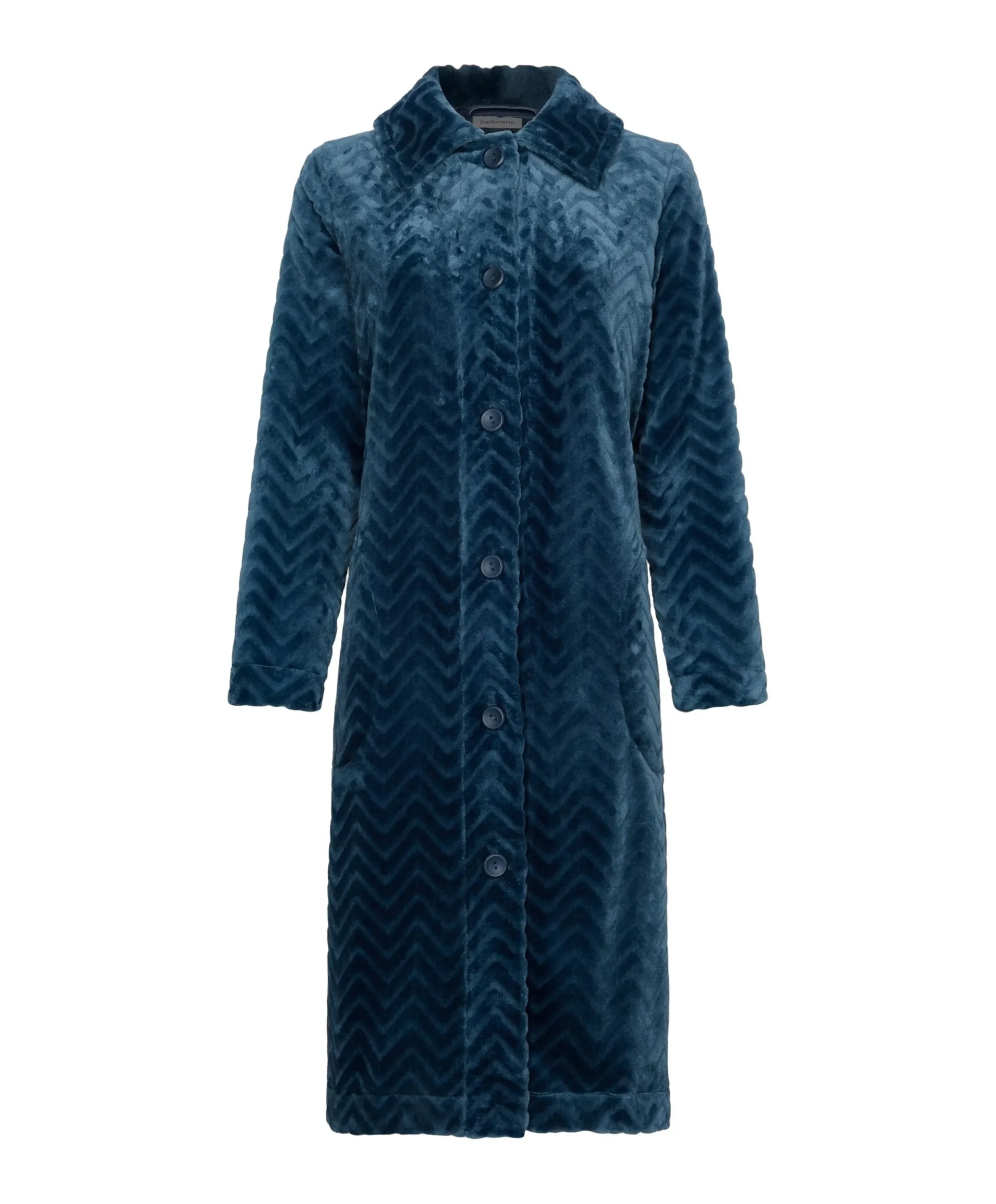 Dames ochtendjas blauw