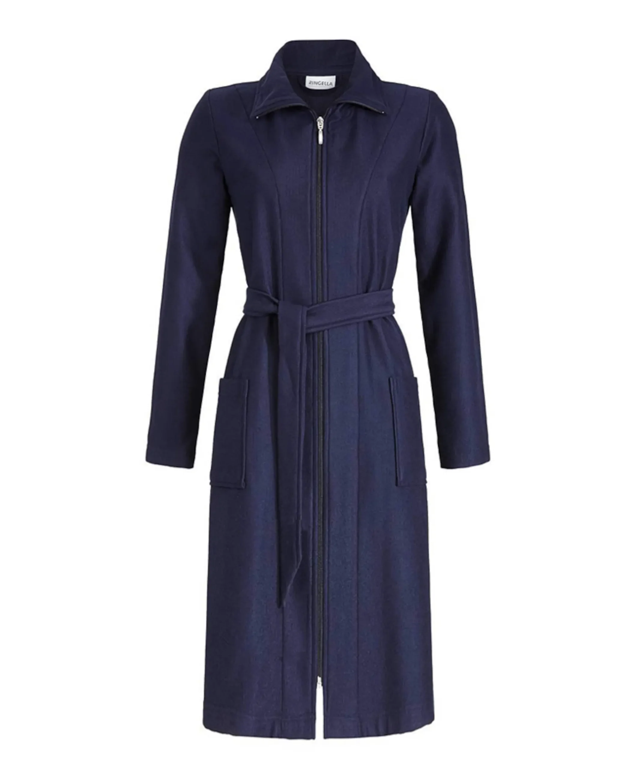 Dames ochtendjas blauw