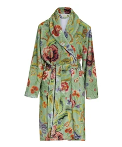 Dames ochtendjas groen