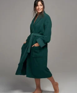 Dames ochtendjas groen