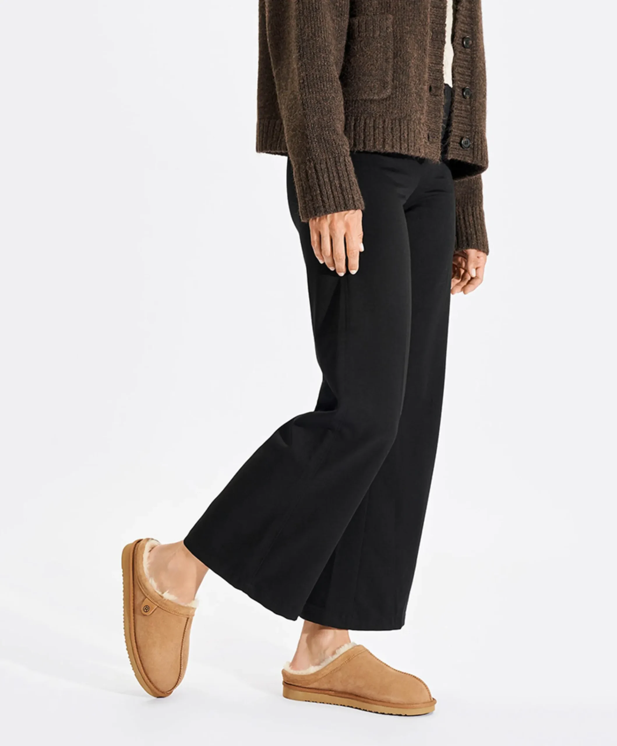 dames pantoffels bruin