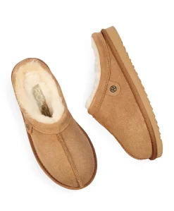 dames pantoffels bruin