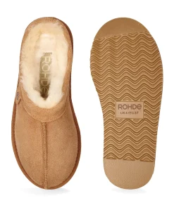 dames pantoffels bruin