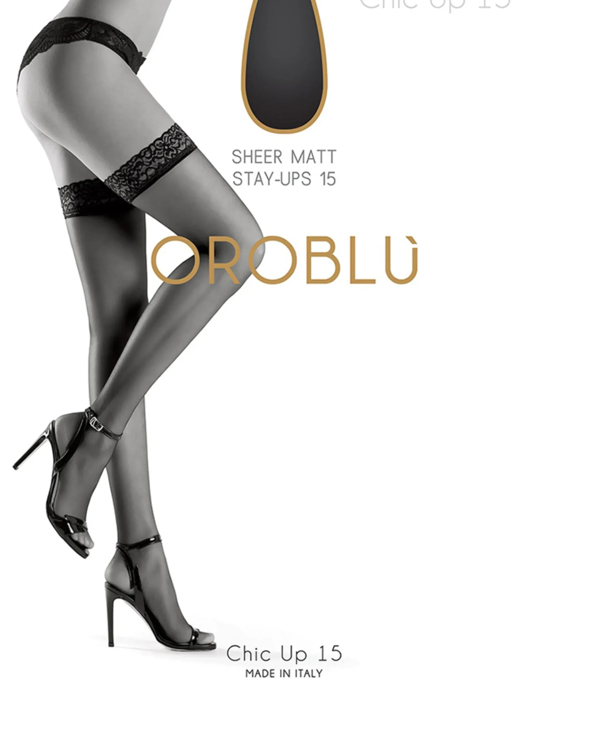 Dames panty 15 denier zwart