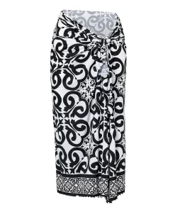Dames pareo zwart