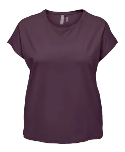 Dames plussize t-shirt paars