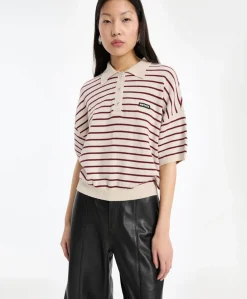 Dames polo beige