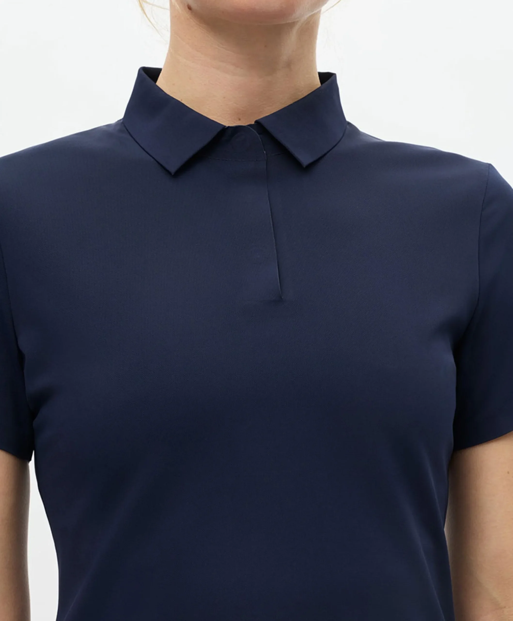 Dames polo blauw