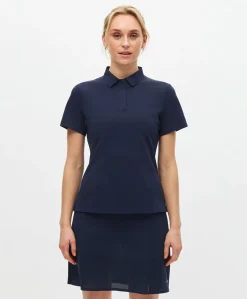 Dames polo blauw