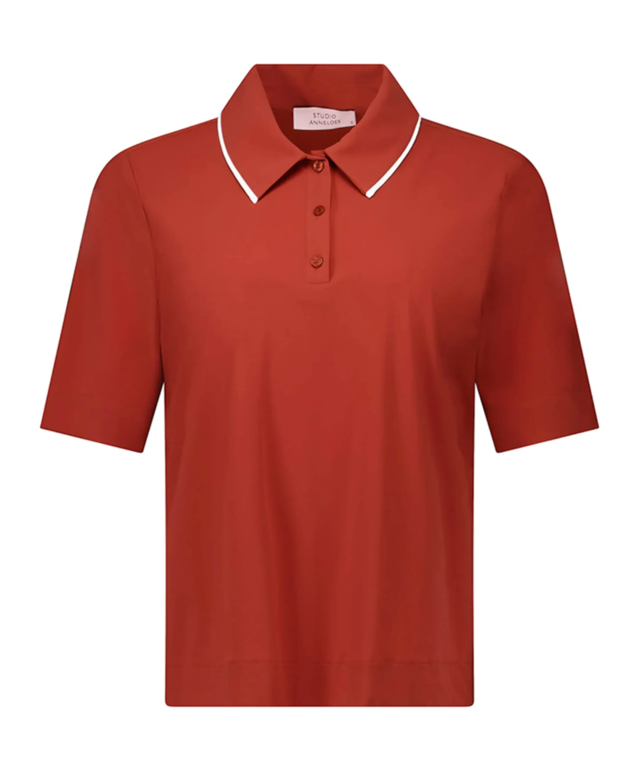Dames polo brique