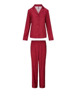 Dames pyjama bordeaux