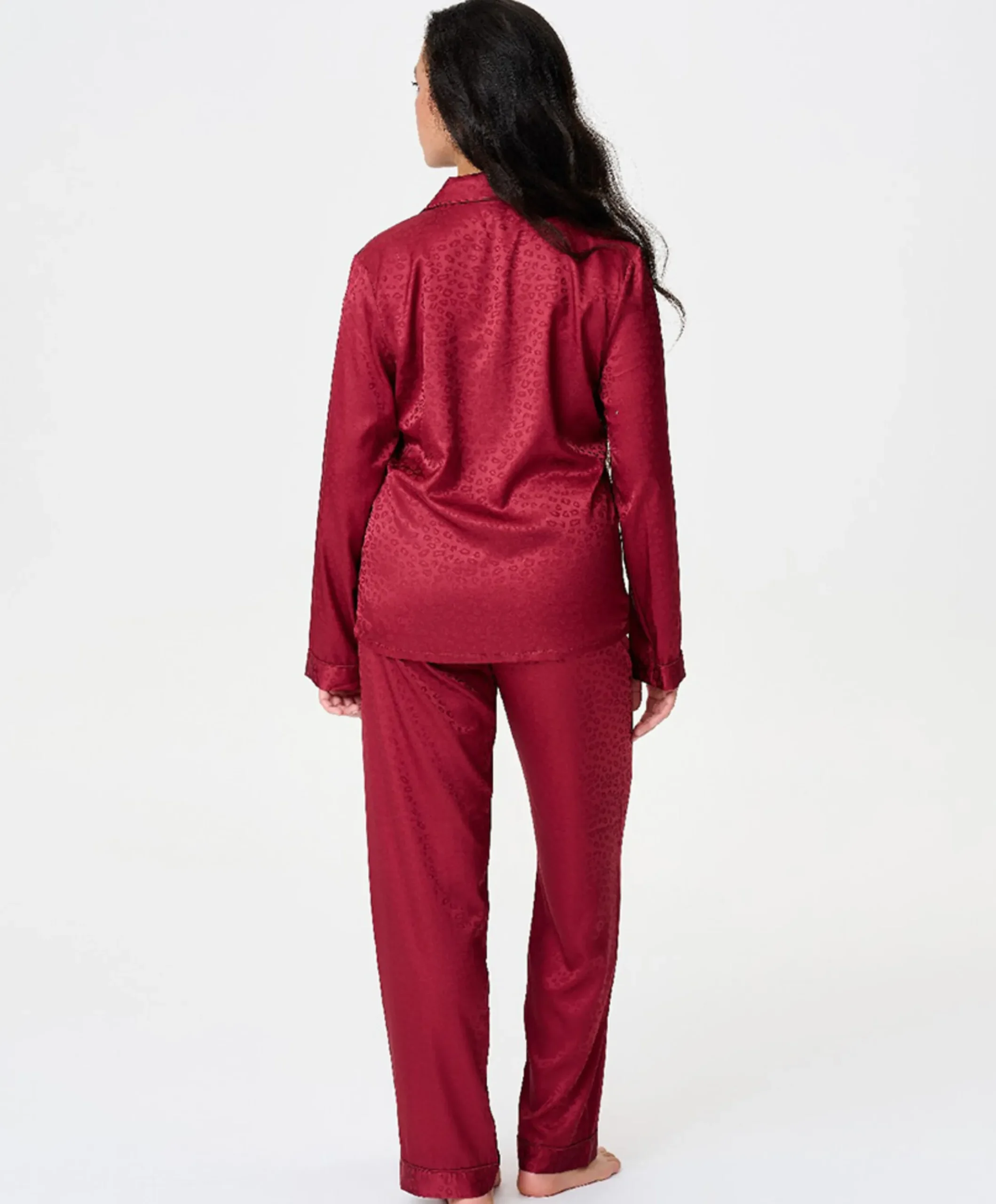 Dames pyjama bordeaux