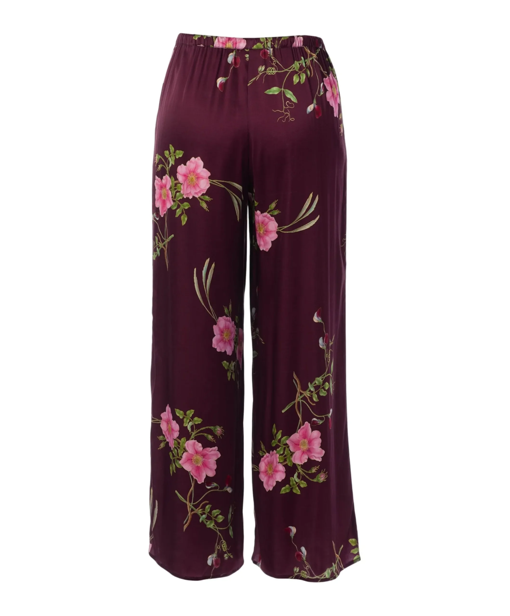 Dames pyjamabroek bordeaux