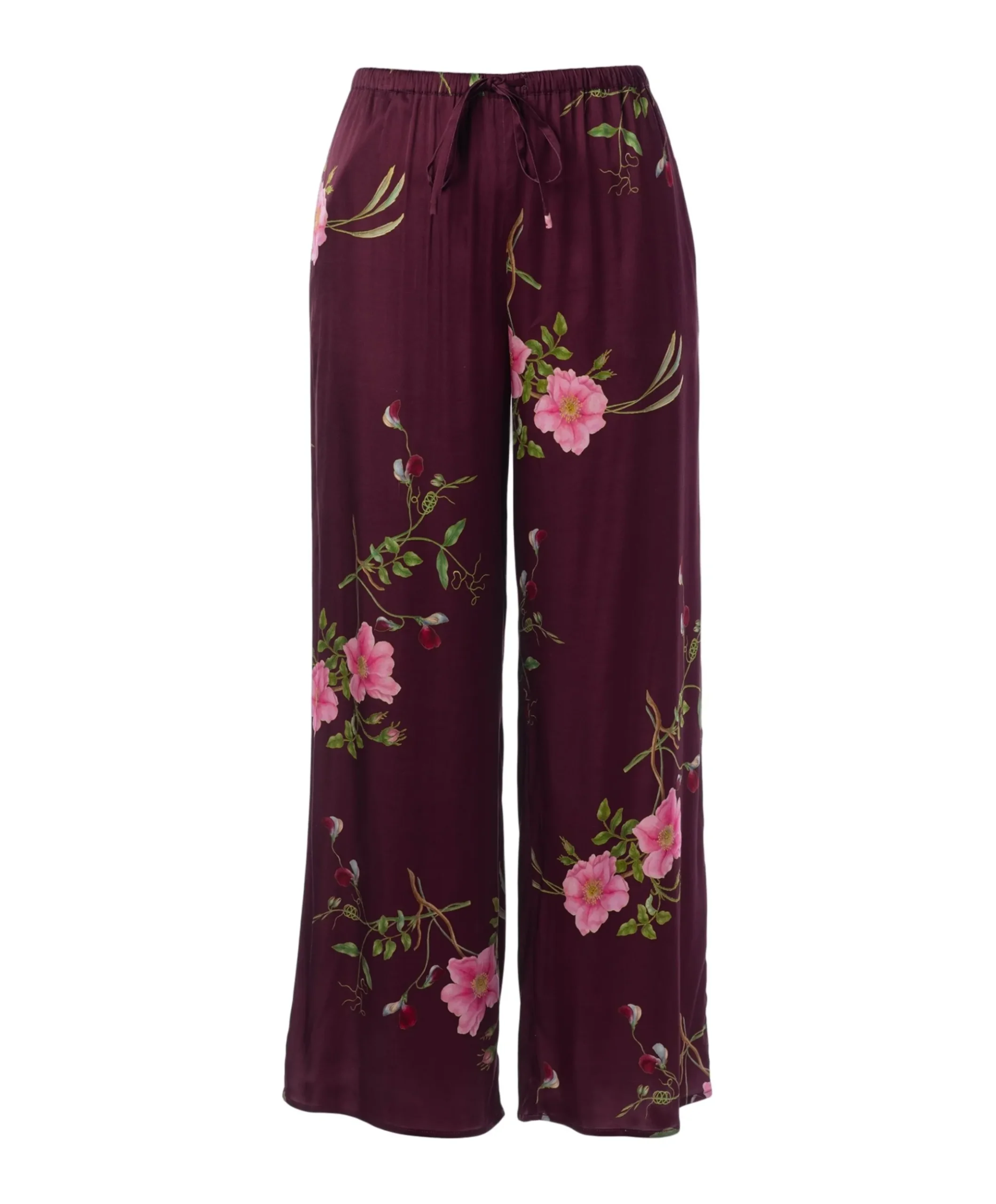 Dames pyjamabroek bordeaux