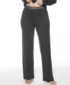 Dames pyjamabroek grijs