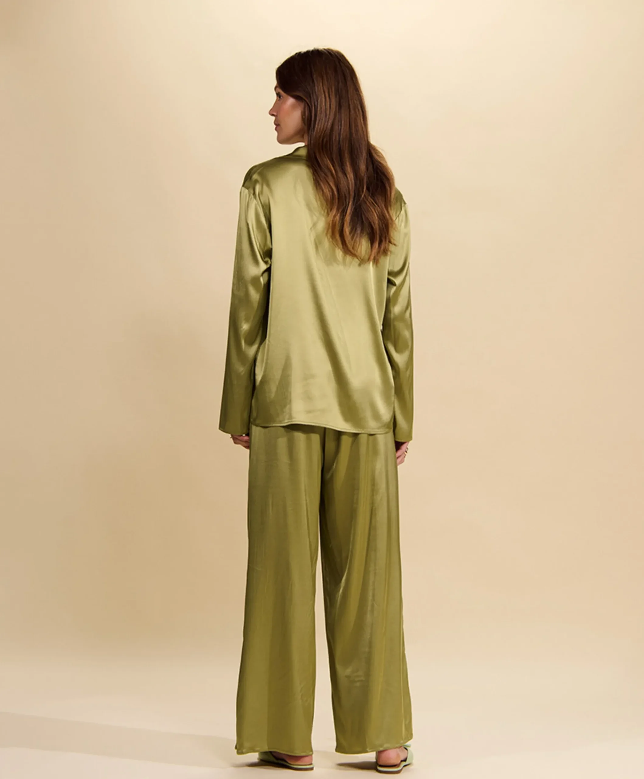 Dames pyjamabroek groen