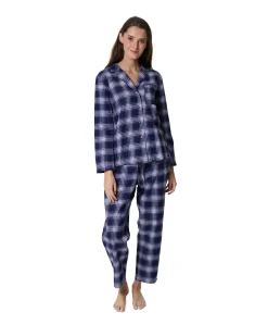 Dames pyjamaset blauw