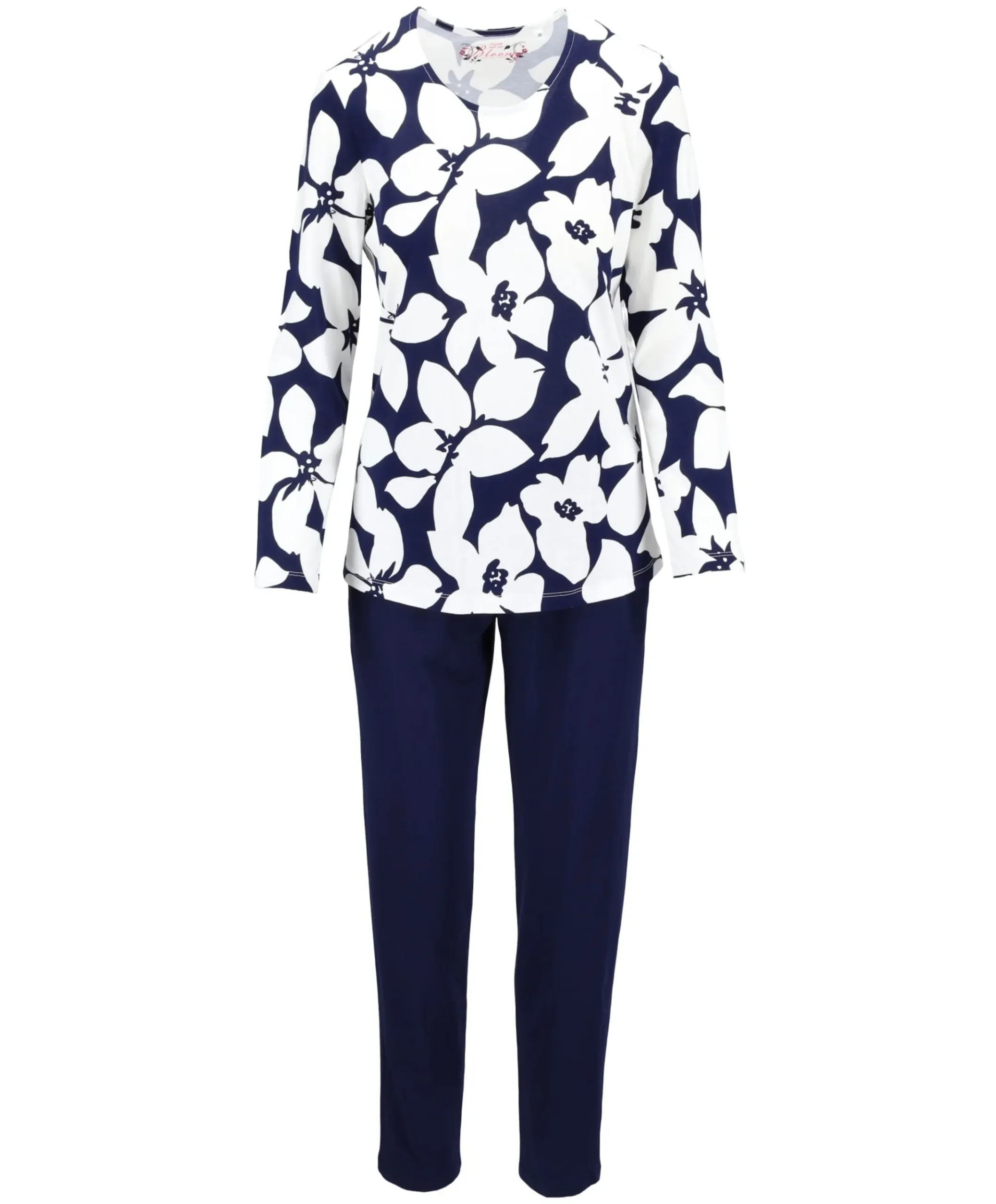 Dames pyjamaset blauw