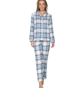 Dames pyjamaset blauw