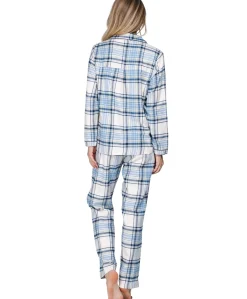 Dames pyjamaset blauw