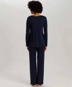Dames pyjamaset blauw