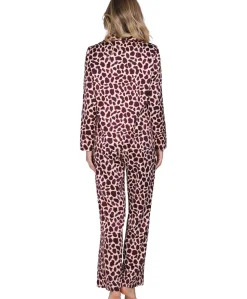 Dames pyjamaset bordeaux