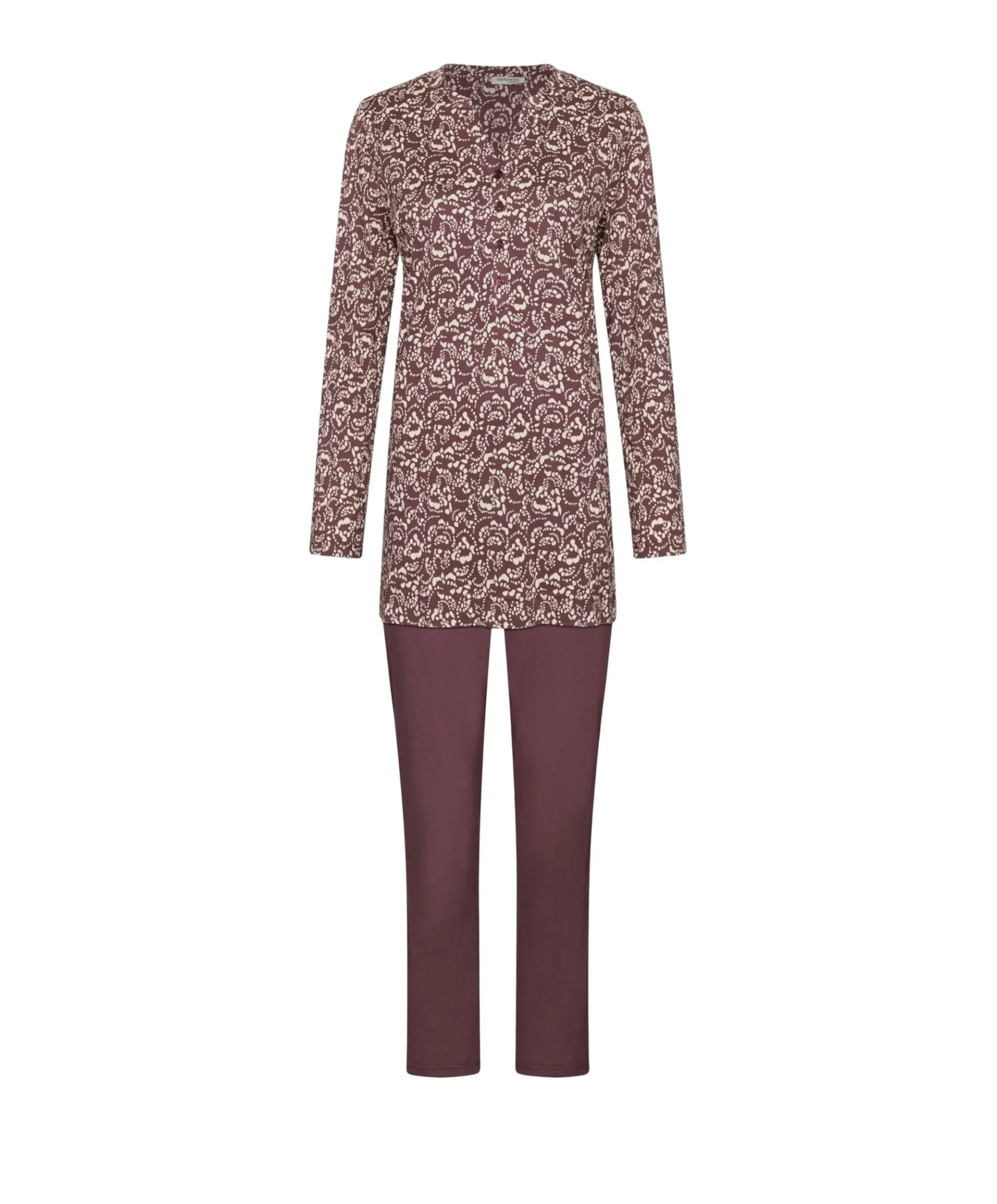 Dames pyjamaset bordeaux