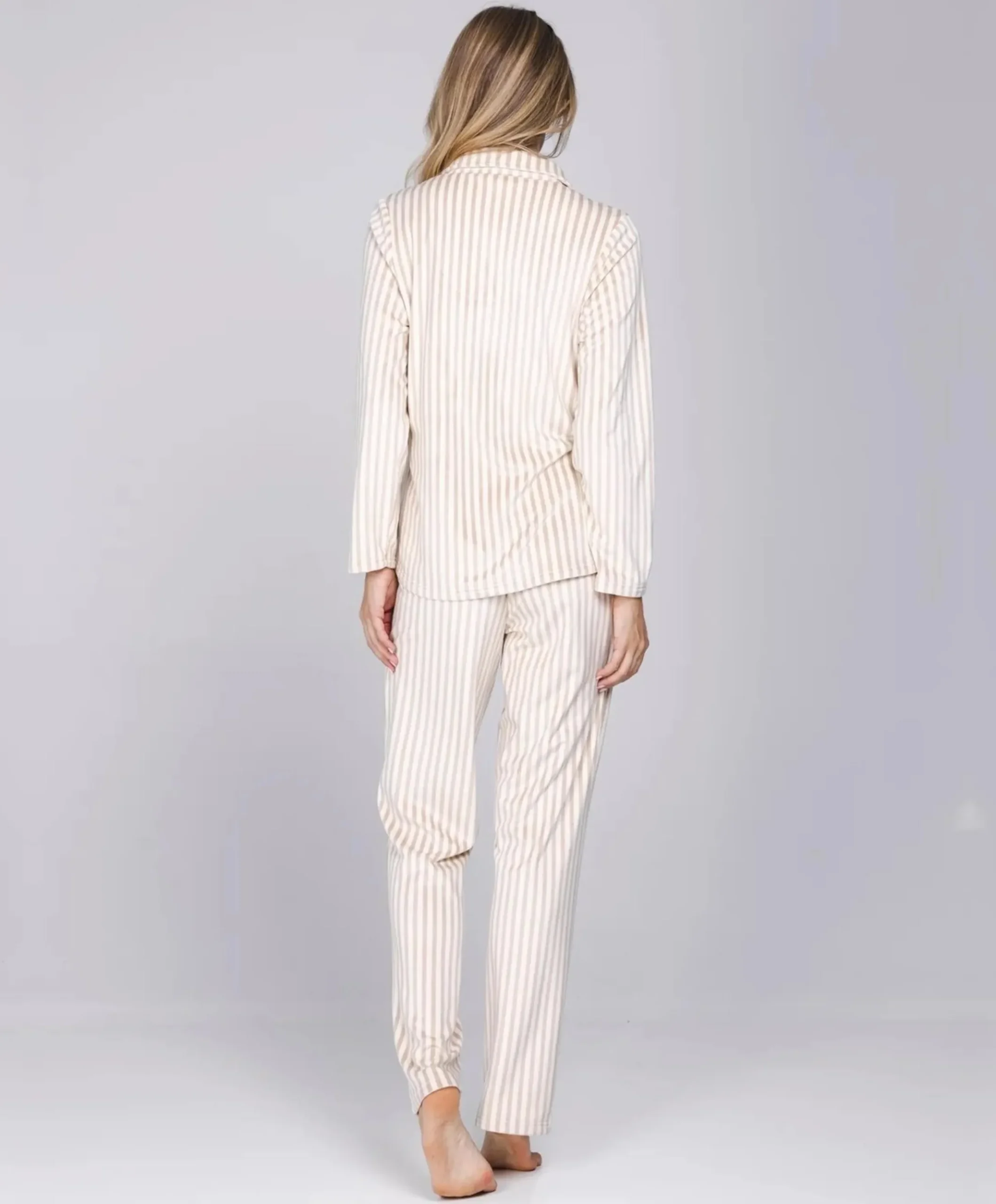 Dames pyjamaset ecru