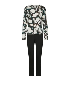 Dames pyjamaset zwart