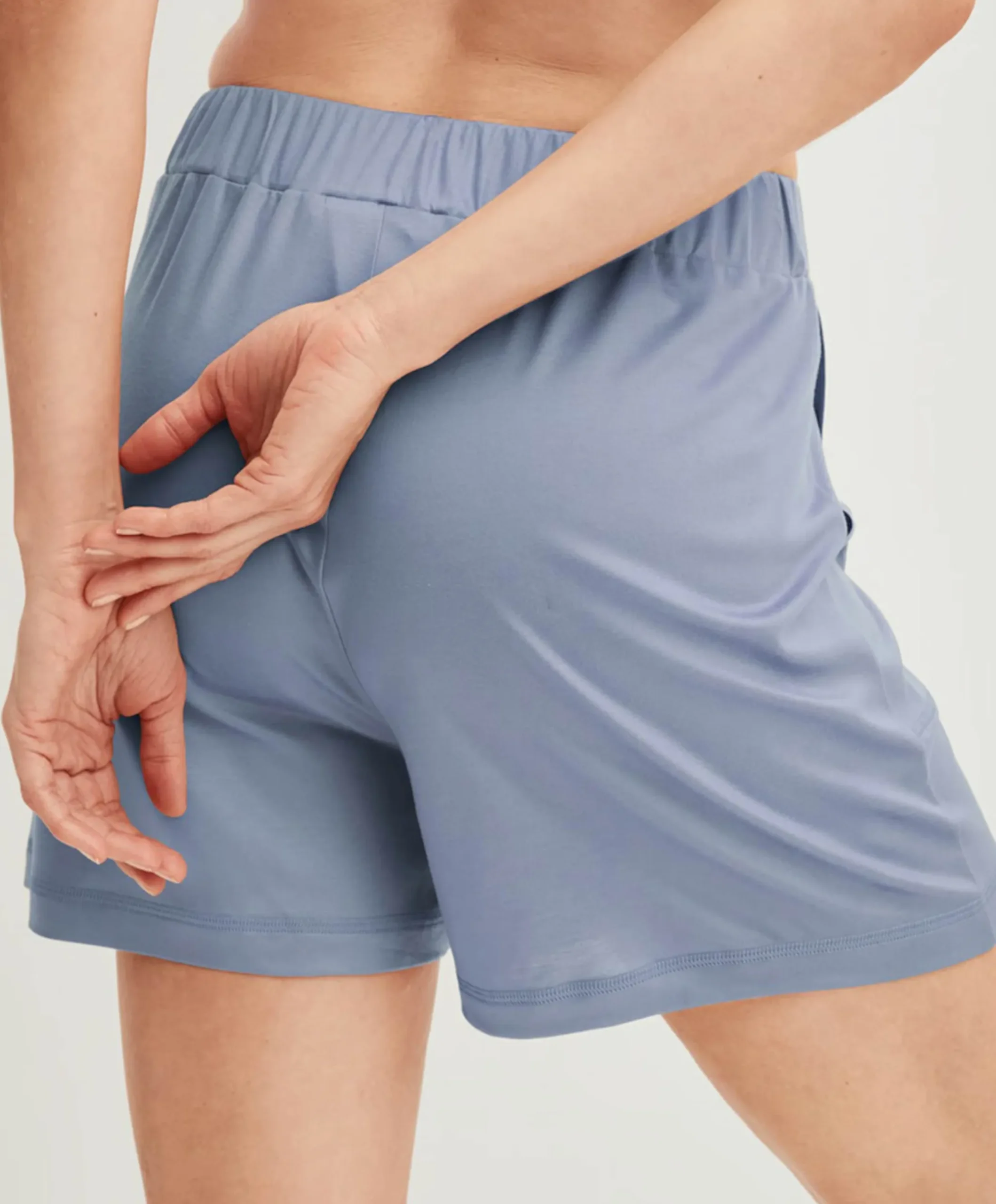 Dames pyjamashorts blauw