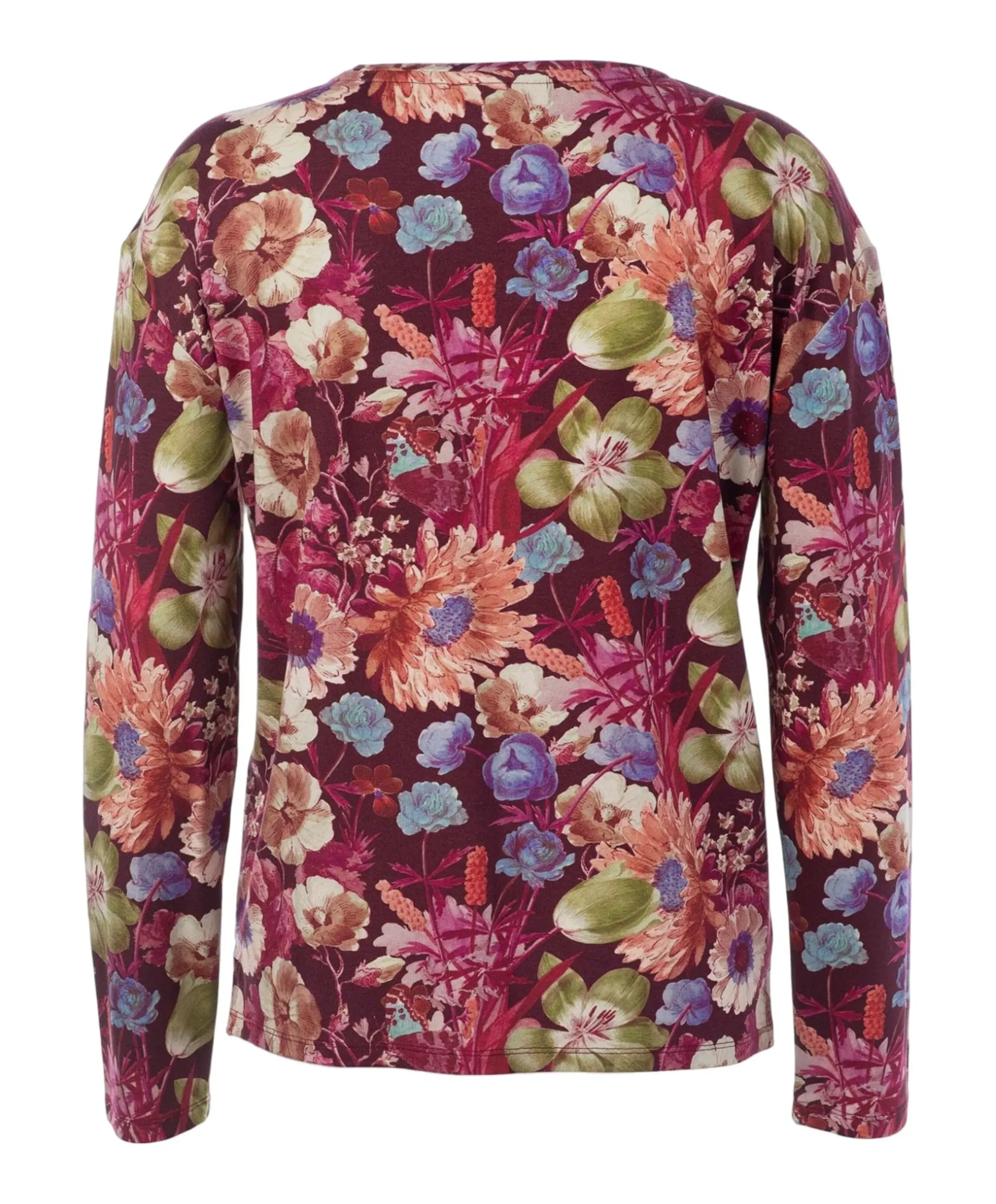Dames pyjamatop bordeaux