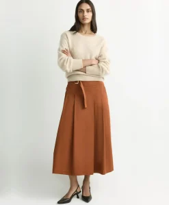 Dames rok beige