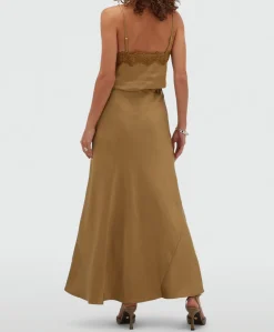 Dames rok beige