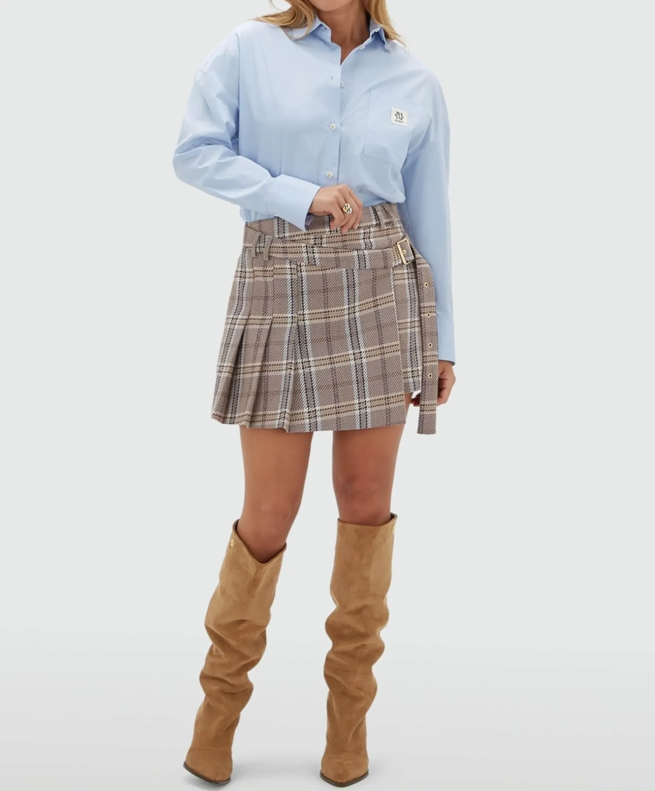 Dames rok beige